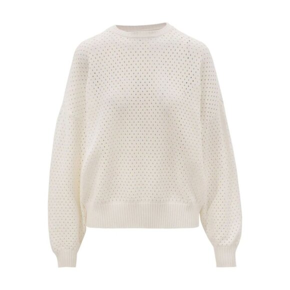 Lune Active Olly Crochet Sweater Marshmellow Size Small - Picture 1 of 8